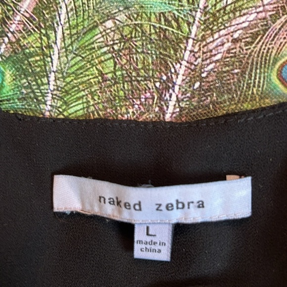 Naked Zebra Black Strappy Camisole - Picture 4 of 4